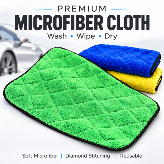 microfiber cloth, car cleaning cloth, car wash cloth, car drying cloth, detailing cloth, diamond stitching, reusable cloth, car care, cleaning accessories