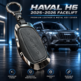Haval H6 Key Cover, Haval H6 Facelift Key Cover, Haval H6 2025 Key Cover, Haval H6 2026 Key Cover, Haval H6 Remote Cover, Haval H6 Smart Key Case, Haval Four Button Key Cover, Haval Leather Key Cover, Haval Metal Key Cover, Leather and Metal Key Case, Haval H6 Keychain Cover, Premium Car Key Cover, Gunmetal Key Cover, Scratch Resistant Key Case, Haval H6 Accessories Pakistan, Car Key Cover Pakistan