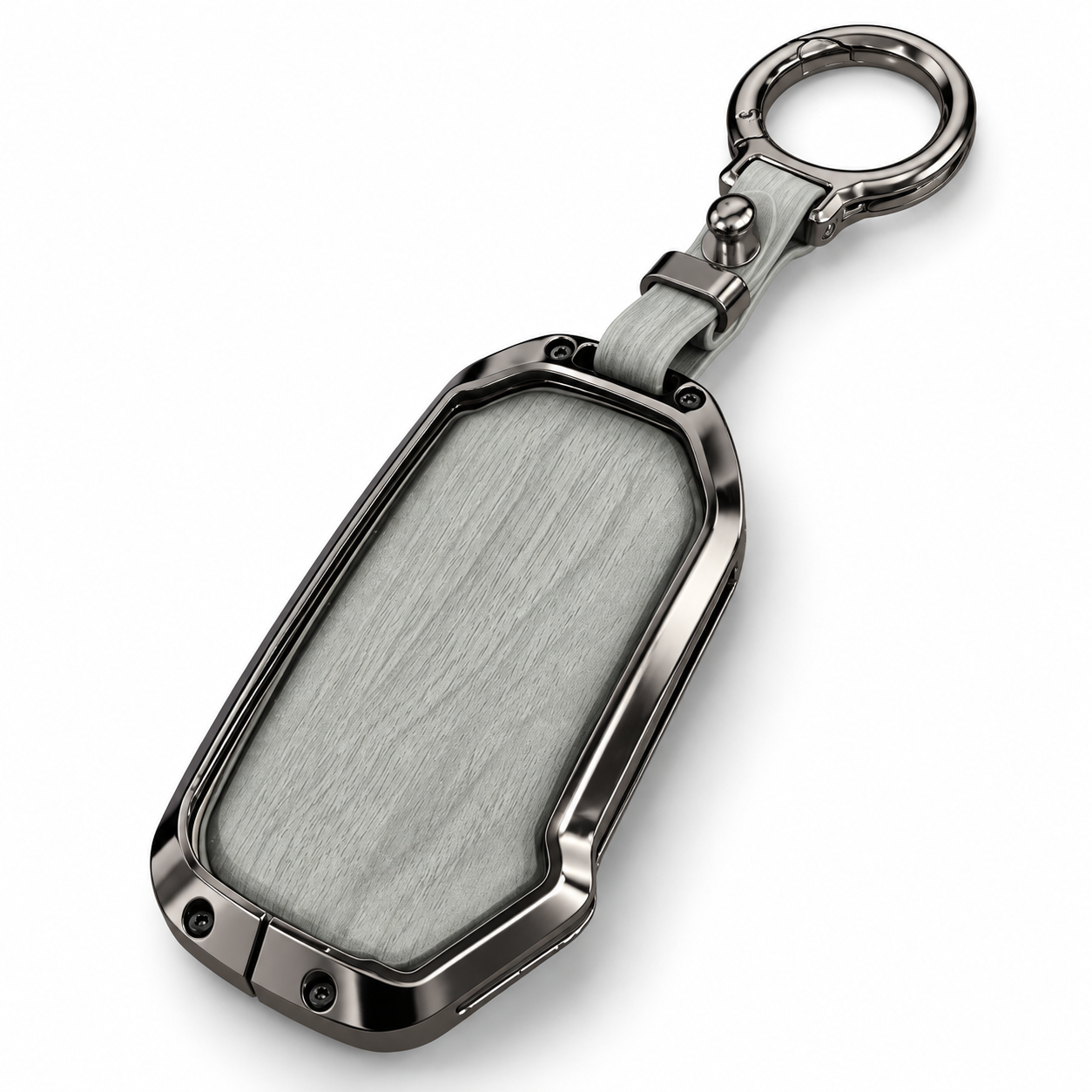 KIA Sportage L, Sportage L 2025, KIA Key Cover, Sportage Key Case, Leather Key Cover, Metal Key Cover, Light Grey Key Cover, Gunmetal Key Cover, Car Keychain, Sportage L Accessories