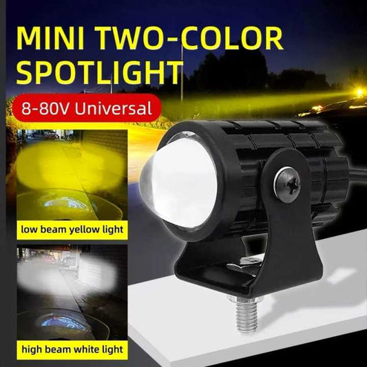 Mini Projector Fog Light White & Yellow Beam for Cars – SharkAuto