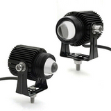 Mini Projector Lens Spotlight For Bikes And Cars Auxiliary Led Fog Lamp, In White & Yellow Color