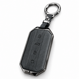 Jaecoo J5, Jaecoo J5 Key Cover, Leather Key Case, Black Key Cover, Metal Keychain, 4 Button Key Cover, Car Key Accessories