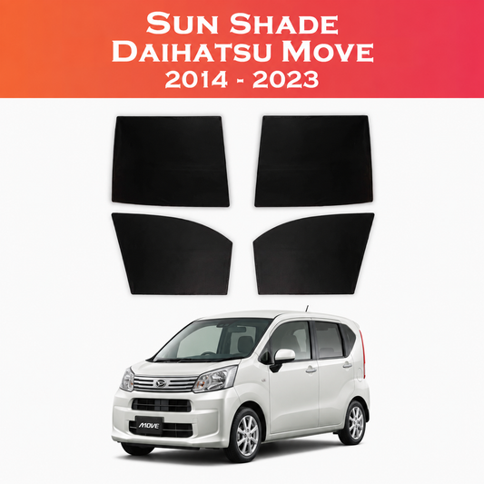 Daihatsu Move 2014–2023 Custom-Fit Sun Shades – 4PCS Set