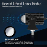 Extreme High Efficiency Adjustable LED Projector Fog Light – 2 PCS