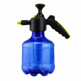 Multi-purpose 3L pressure pump sprayer bottle being used for plant watering garden care and home cleaning