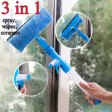 Car glass cleaner spray wiper 2 in 1 cleaning tool