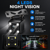 Car Rear View Camera – 4 LED Night Vision HD Waterproof Camera