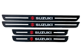 4Pcs Carbon Fiber Door Sill Protector – Anti-Scratch Stickers – Compatible with Suzuki