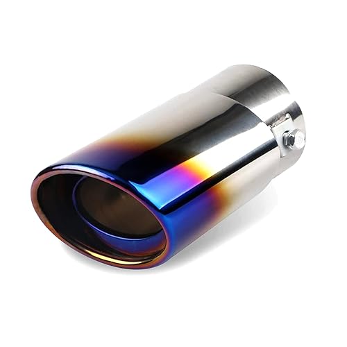 Burnt Blue Titanium Style Stainless Steel Car Exhaust Muffler Tip – Universal Fit