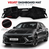 Hyundai Sonata N Line Premium Velvet Dashboard Mat Cover – Black