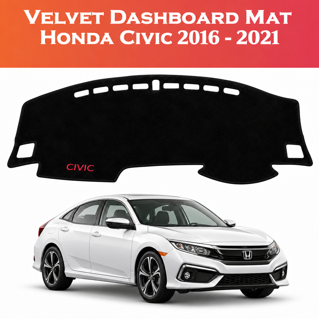 Honda Civic Dashboard Mat, Honda Civic 2016 Dashboard Cover, Honda Civic 2017 Dashboard Mat, Honda Civic 2018 Dash Cover, Honda Civic 2019 Dashboard Mat, Honda Civic 2020 Dashboard Cover, Honda Civic 2021 Dash Mat, Honda Civic X Dashboard Mat, Honda Civic 10th Generation Accessories, Civic Velvet Dashboard Mat, Civic Makhmal Dashboard Cover, Velvet Dashboard Cover, Dashboard Sun Protection Mat, Anti Glare Dashboard Mat, Custom Fit Dashboard Cover, Honda Civic Accessories Pakistan