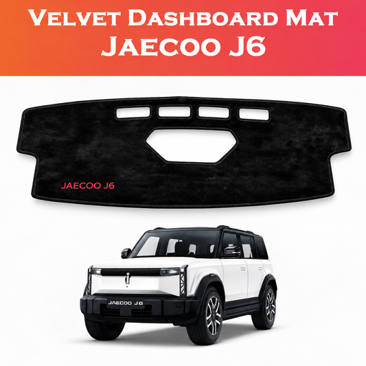 Jaecoo J6, Jaecoo Accessories, Dashboard Mat, Velvet Dashboard Mat, Dashboard Cover, Jaecoo J6 Accessories, Car Interior Accessories, Custom Fit Dashboard, Black Dashboard Mat, Fur Touch Dashboard, Anti Glare Dashboard Mat, Dashboard Protector