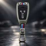 BAIC BJ40 Key Cover, BAIC BJ40 Plus Key Cover, BAIC Key Case, BJ40 Remote Cover, BAIC 4 Button Key Cover, BAIC Metal Key Cover, BJ40 Keychain Cover, BAIC Smart Key Case, Premium Car Key Cover, Metal Key Case, Gunmetal Key Cover, BAIC Accessories Pakistan, BJ40 Accessories, Car Key Accessories