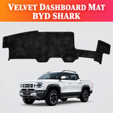 BYD Shark, BYD Accessories, BYD Shark Accessories, Dashboard Mat, Velvet Dashboard Mat, Dashboard Cover, Car Interior Accessories, Custom Fit Dashboard, Black Dashboard Mat, Fur Touch Dashboard, Anti Glare Dashboard Mat, Dashboard Protector