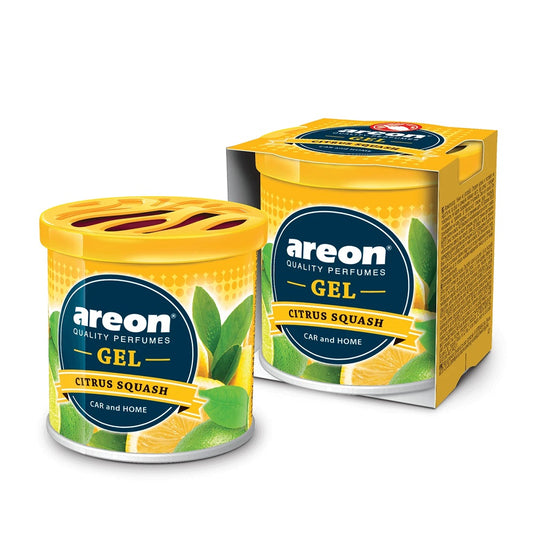 AREON Citrus Squash Gel Air Freshener – Long Lasting Car Perfume