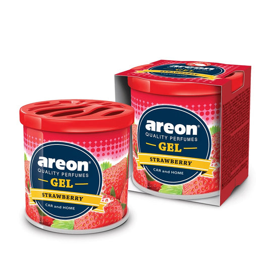 AREON Strawberry Gel Air Freshener – Long Lasting Car Perfume
