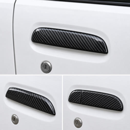 Suzuki Alto Carbon Fiber Door Handle Cover Protector – Premium Exterior Styling Trim (4 Pcs)