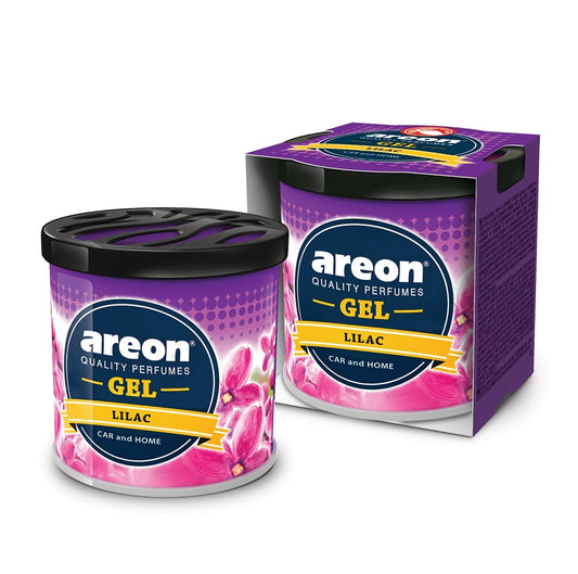 Stylish and Compact AREON Lilac Gel in Car Interior