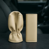 Premium gear and hand brake leather cover set at Shark Auto