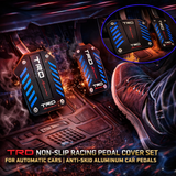 TRD Non-Slip Racing Pedal Cover Set for Automatic Cars | Anti-Skid Aluminum Car Pedals