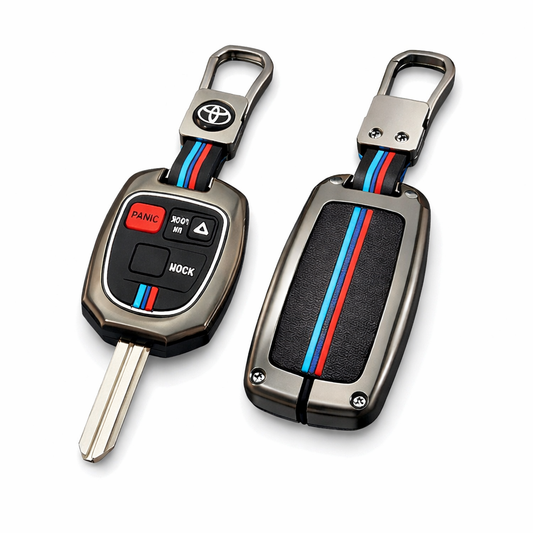 Luxury Toyota Corolla 2005 car key protection case with premium metallic finish