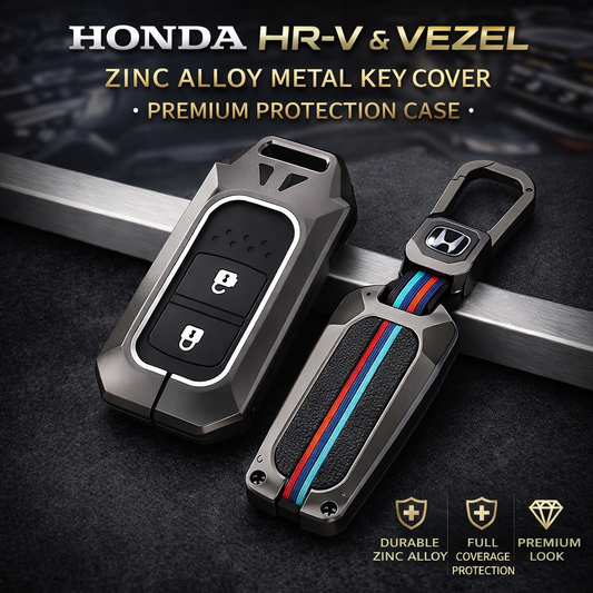 Honda HR-V & Vezel Zinc Alloy Metal Key Cover Premium Protection Case