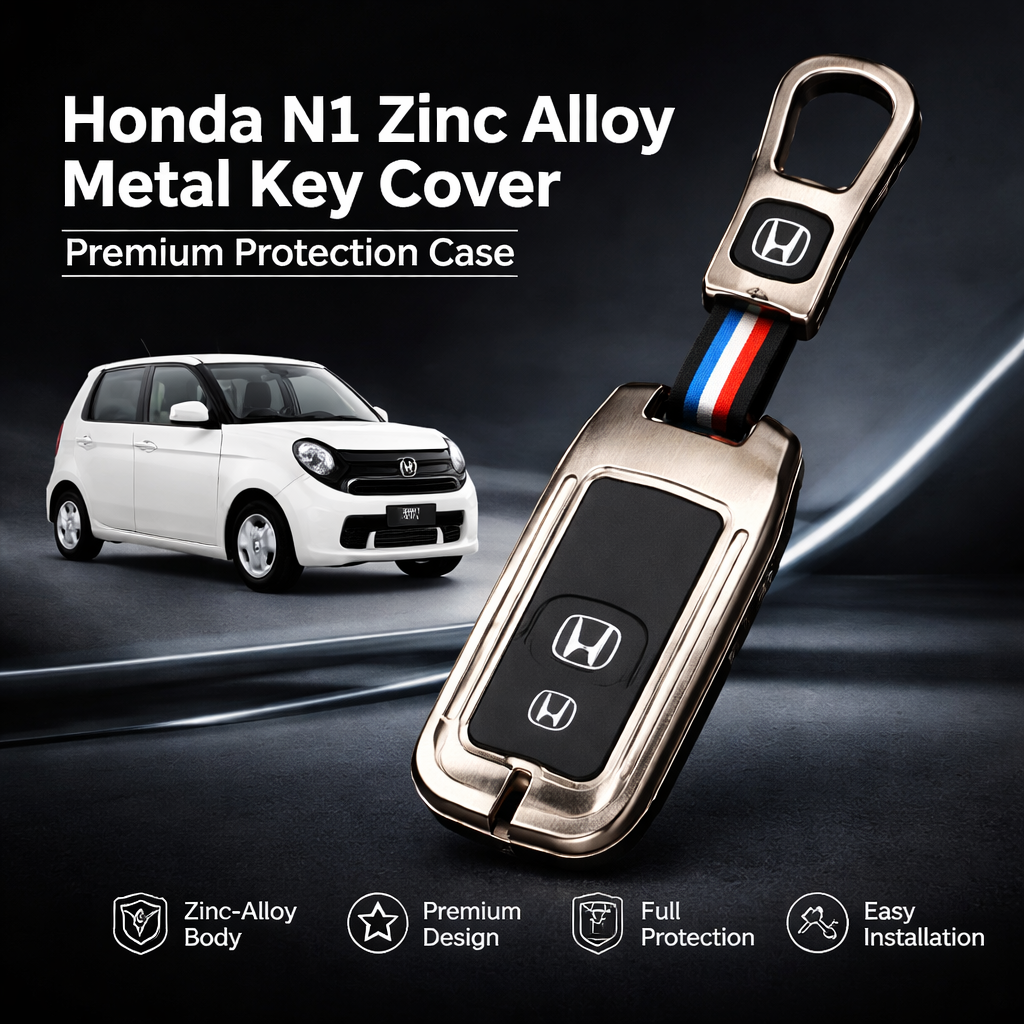 Honda N1 key cover stylish zinc alloy case close view