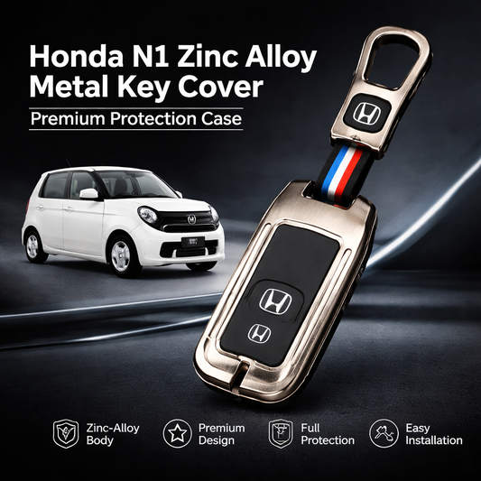 Honda N1 key cover stylish zinc alloy case close view