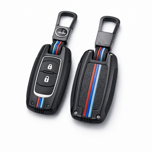Luxury Isuzu smart key protective metal shell with keychain