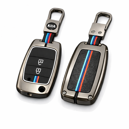 Luxury KIA Picanto key protection case with premium metallic finish