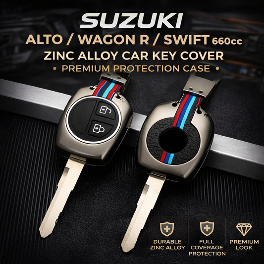 Suzuki Alto / Wagon R / Swift 660cc Zinc Alloy Car Key Cover Premium Protection Case