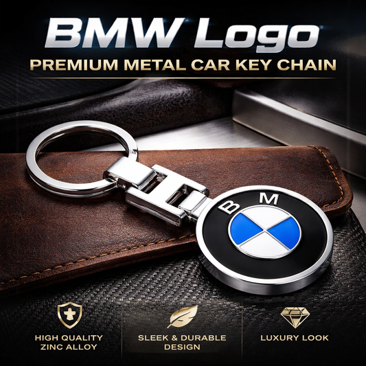 BMW Logo Premium Metal Car Key Chain – Stylish Key Holder