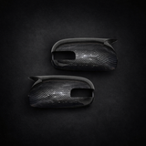 premium car side mirror covers carbon fiber bat design