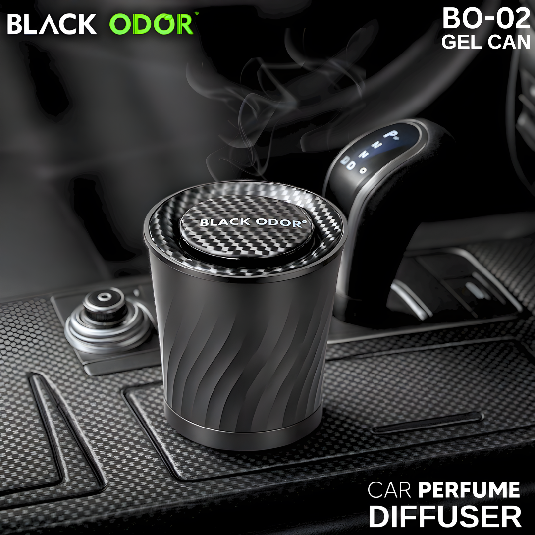 Black odor car air freshener for vehicle interior