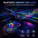  RGB ambient car lights bluetooth app control