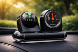 Car Dashboard Decoration Compass & Thermometer
