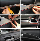Red 5M Car Molding Trim Strip | Flexible Interior & Exterior Decoration