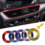 Red 5M Car Molding Trim Strip | Flexible Interior & Exterior Decoration