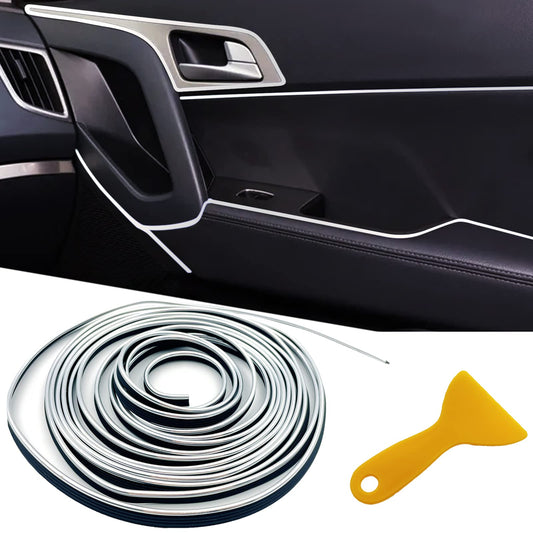 Silver 5M Car Molding Trim Strip for Dashboard & Door – Shark Auto