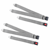 Universal Car Seat Belt Set – Pack of 2 Front Grey Seatbelts