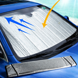 Silver Windshield Sun Shade for All Cars – Front Screen