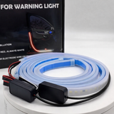 120cm 2-in-1 Car LED Door Warning Strip Light – Red & White Strobe Anti-Collision Welcome Light