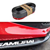 Samurai Black Bumper Lip – Universal Car Front Body Guard & Side Skirt Lip Protector (Rubber Separator)
