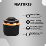 Smokeless LED Car Ashtray with Lid for Cup Holder