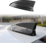 Universal carbon fiber shark fin roof antenna on car
