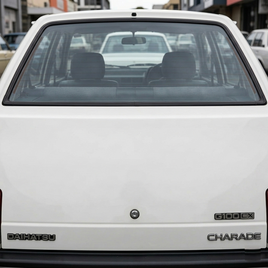 Daihatsu Charade Chrome Rear Trunk Monogram Emblem Badge