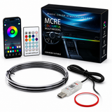 Magic Color Ambient Light – RGB Car Interior LED Strip with APP & Remote Control 2pcs