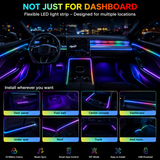 Magic Color Ambient Light – RGB Car Interior LED Strip with APP & Remote Control 2pcs
