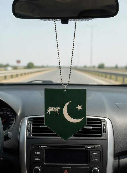 PMLN Double-Sided Hanging Car Ornament – Premium Acrylic Rear View Mirror Pendant (Front & Back Design)