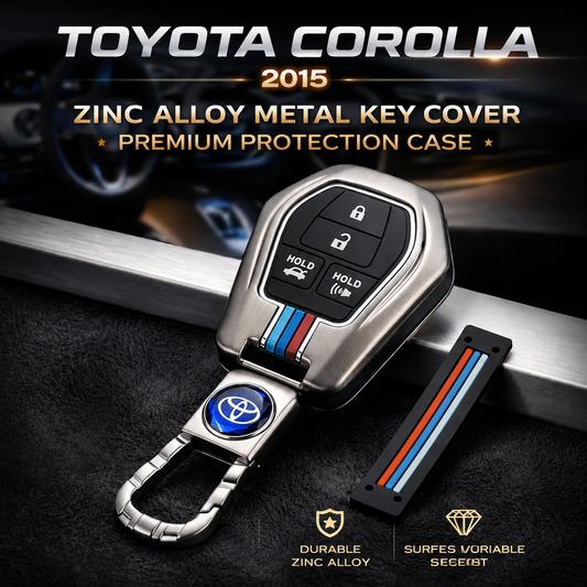 Toyota Corolla 2015 Zinc Alloy Metal Key Cover Premium Protection Case